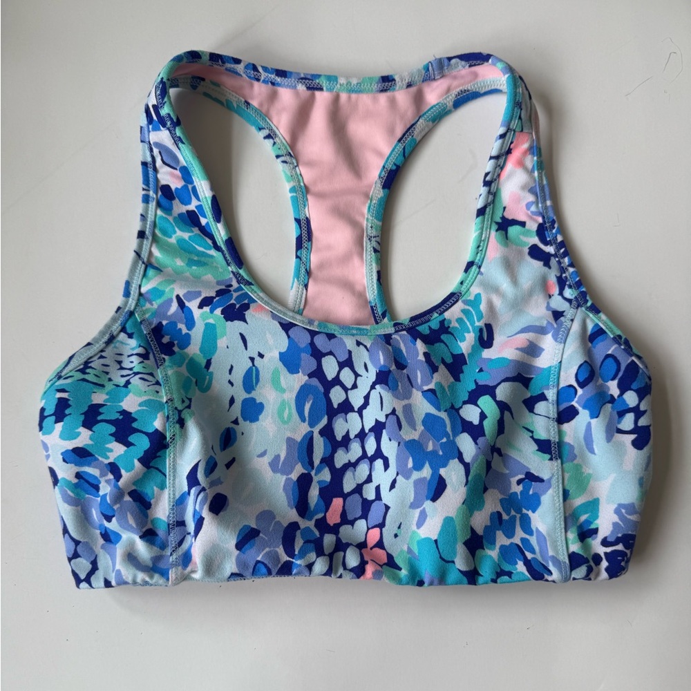 Lilly Pulitzer Luxletic Tank Sports Bra Tropical Beachy